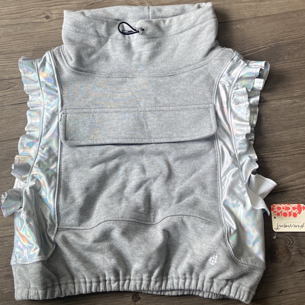 FP Movement Cropped Sleeveless Sweatshirt NWT